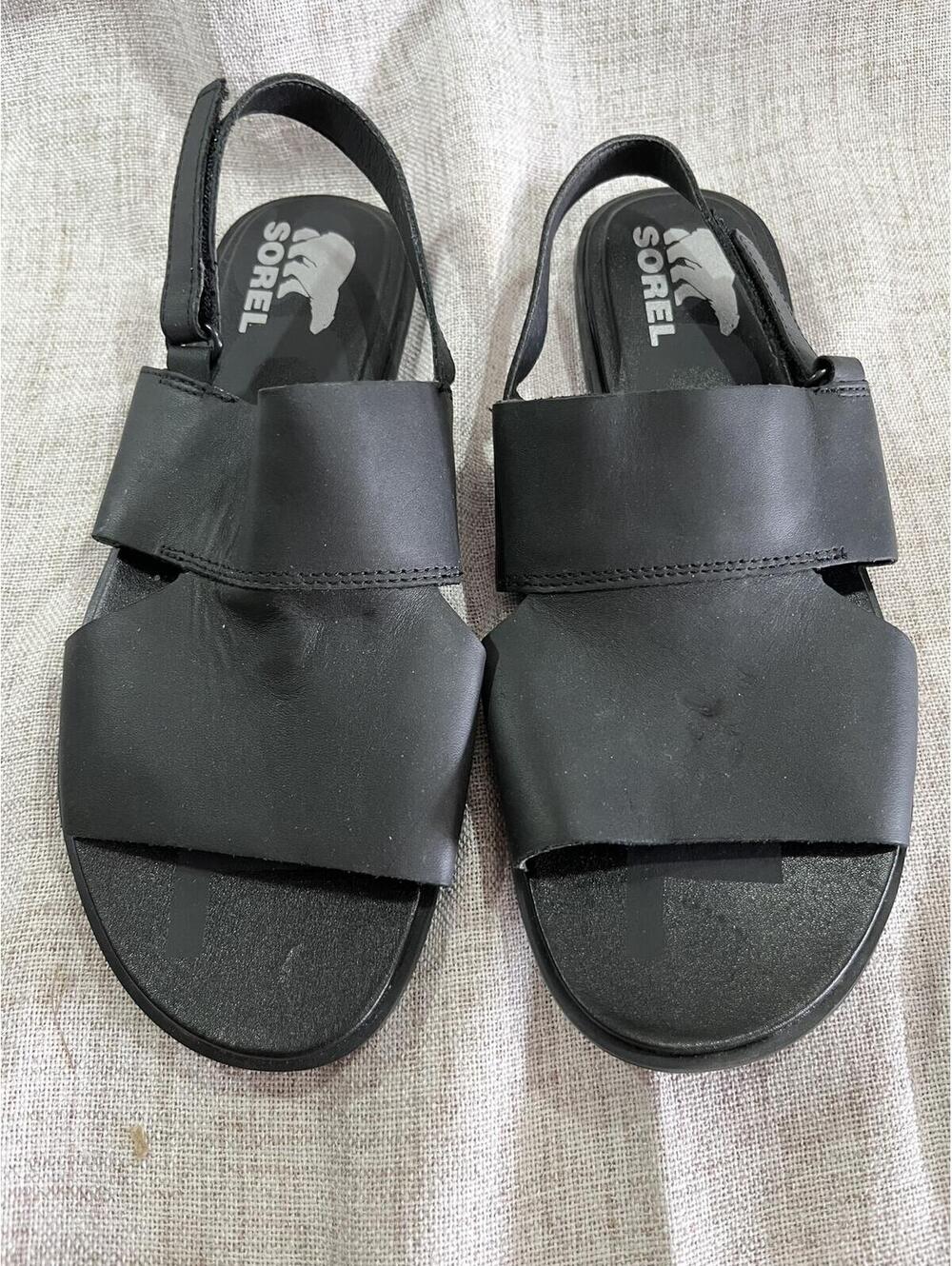 Sorel Ella II Slingback Black 9 EUC